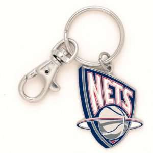  NEW JERSEY NETS OFFICIAL LOGO KEYCHAIN: Sports & Outdoors