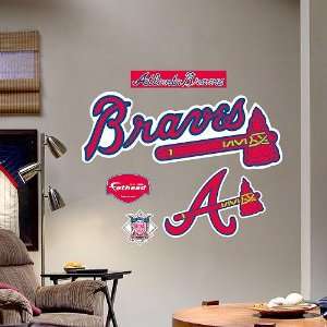  Atlanta Braves Logo Wall Graphic: Sports & Outdoors