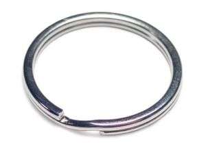 WHOLESALE LOT 2000 KEY RINGS 24mm 1 Split Ring Silver  