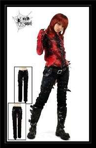 Gothic PUNK visual kei Rock street Rock Belt trousers pants S XXL FREE 