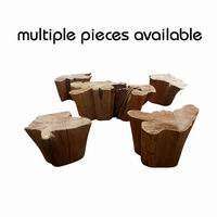 29 Cypress Wood Coffee Side End Table Stool  