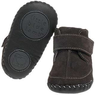   Leather Soft Sole Baby Shoes Boots   Brown with a Warm Fleecy Lining