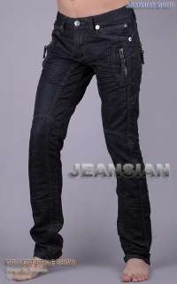  Designer Jeans Pants Denim Stylish Black Bold 062 W30 32 34 36 38 L32