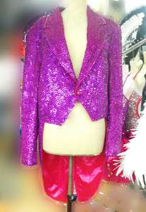 Tailor EVITA TUX Burlesque Drag Queen Tuxedo Tail Suit XS XL  