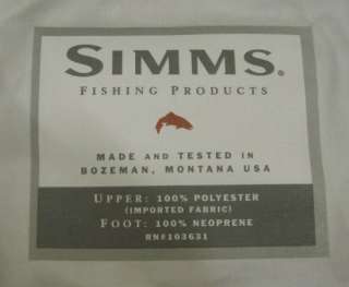 SIMMS Stockingfoots Fly Fishing Chest Waders Sz Med  