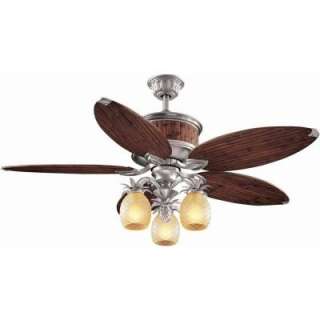 Hampton Bay Colonial Bamboo 52 in. Colonial Pewter Ceiling Fan AC375 