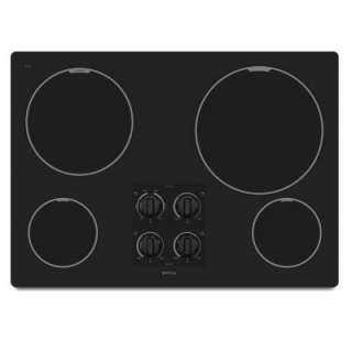 Maytag 30 in. Smooth Surface Electric Cooktop in Black MEC7430WB at 