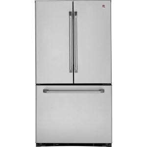 GE Cafe 20.7 cu. ft. 36 in. Wide French Door Refrigerator in Stainless 