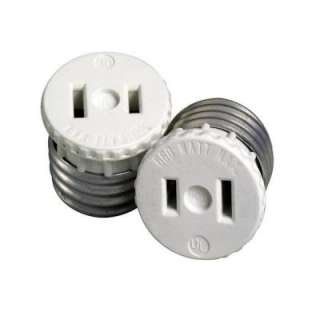   White Lamp Holder to Outlet Adapter R54 00125 00W 