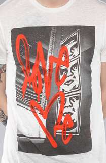 Obey The Love Me 01 Curtis Kulig Limited Series Tee in White 