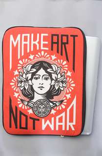 Obey The Make Art Not War 13 Notebook Sleeve  Karmaloop   Global 