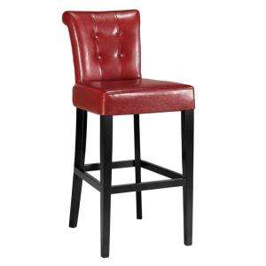   Taylor Red Bonded Leather Bar Stool 0281500110 