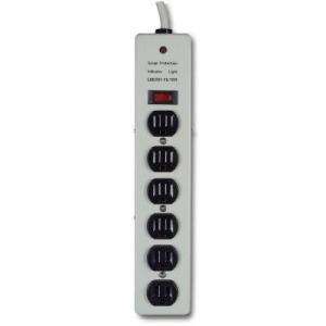 Belkin 6 Outlet Metal Surge Protector F9D601 08 DP at The Home Depot 