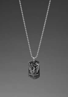 KING BABY Eagle Dog Tag in Silver 