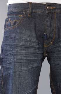 LRG The LRGroup True Straight Fit Jean in Dark Indigo Wash  Karmaloop 