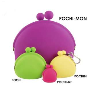 AUTH. POCHI MON Silicone Clutch Purse Accessories Multi Pouch   POCHI 