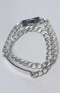Mister The Double Wrap Metal Bracelet in Stainless Steel  Karmaloop 