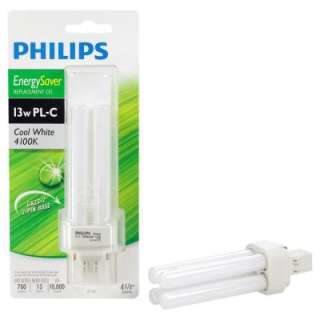   PL C CFL Energy Saver Cool White Light Bulb 230409 at The Home Depot
