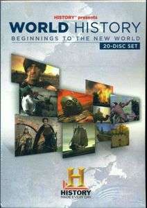 WORLD HISTORY BEGINNINGS TO THE NEW WORLD, 20 DISC SET  