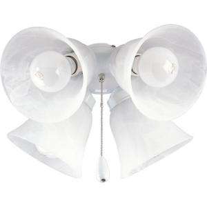   AirPro White 4 Light Ceiling Fan Light P2610 30 