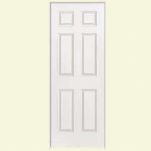 Masonite 28 in. x 80 in. x 1 3/8 in. Composite White 6 Panel Smooth 