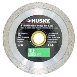 Husky 4 in. Diamond Continuous Rim Circular Saw Blade CTD40S8 at The 