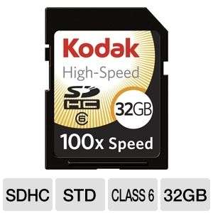 Kodak KSD32GHSBNA100 32GB SDHC High Speed 100X Memory Card   32GB 