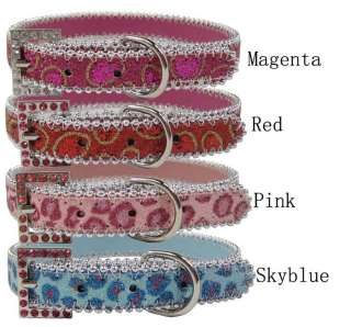 Handcrafted Shiny Bling Dog Collar  