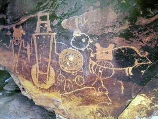 Petroglyph 11 Indian Pictograph Utah Ceramic Tile Art  