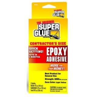 Super Glue Corporation 8 Fl. Oz. Contractors Size Quick Setting Epoxy 