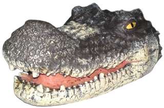 ALLIGATOR Krokodil Kroko Gartenfigur Kopf Teich Garten  