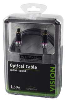 KÖNIG High End Toslink Optisches Digital Kabel 1,5m  