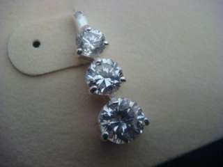 NEW KIRKS FOLLY THREE WISHES CZ POST EARRINGS CRYSTAL  