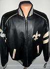   EAGLES Mens XLARGE FAUX LEATHER JACKET NFL Black Embroidered NWT