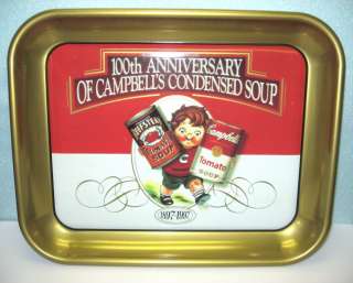 CAMPBELLS   100TH ANNIVERSARY OF CAMPBELLS SOUP TRAY  