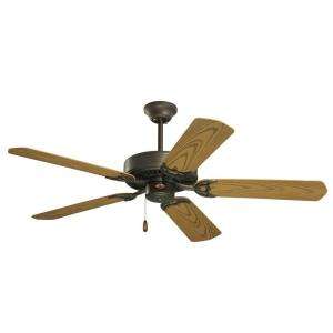 Illumine Non Lit Indoor/Outdoor Ceiling Fan All Weather Oak Blades 