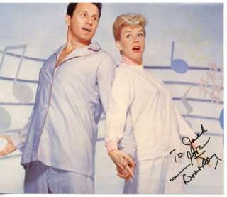 DORIS DAY AUTHENTIC ORIGINAL SIGNED IMAGE AUTOGRAPHED DOUBLE SIDED TWO 