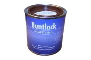 Buntlack Acryl Farbe seidenmatt Nußbraun 0,375 Liter Dose