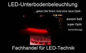 Rote Rot Unterbodenbeleuchtung 2 x 120cm 60 SMD Led UBB  