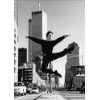 Fotokunst Klappkarte in schwarz weiß: Klassisches Ballett vor dem 