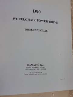 DAMACO D90 WHEELCHAIR POWER DRIVE MOTOR WHEEL CHAIR  