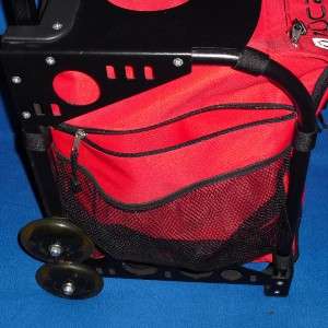 ZUCA RED CAGE AND INSERT FIGURE SKATING BAG NICE  