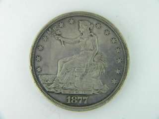 1877 S $1 Trade Dollar XF /E 262  
