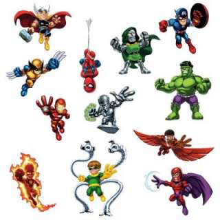 Fathead Assorted Sized Super Hero Squad Wall Appliques FH96 96010 at 
