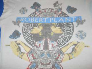 vintage ROBERT PLANT NON STOP GO 1988 TOUR WHITE SLEEVELESS t shirt 