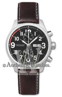   BRAND NEW HAMILTON KHAKI OFFICER MENS AUTOMATIC DAY DATE WATCH  