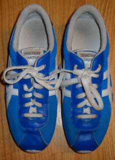 RARE Sz 6 Vintage ASICS Cheerleader Shoes QQ60A Blu/Wht  