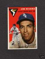 1954 Topps #34 Jim Rivera WHITE SOX BLAZER   