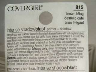 Covergirl Intense Shadow Blast Primer + Shadow   BROWN BLING #815 