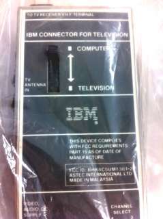 IBM PCjr Connector For TV   Original Box  